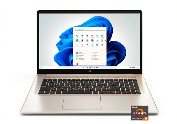 HP 17.3 Laptop AMD Ryzen 5 8GB Memory 512GB SSD Silver-0