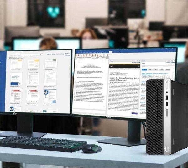 HP ProDesk 600 G3 SFF Desktop Intel i5 16GB RAM SSD-6
