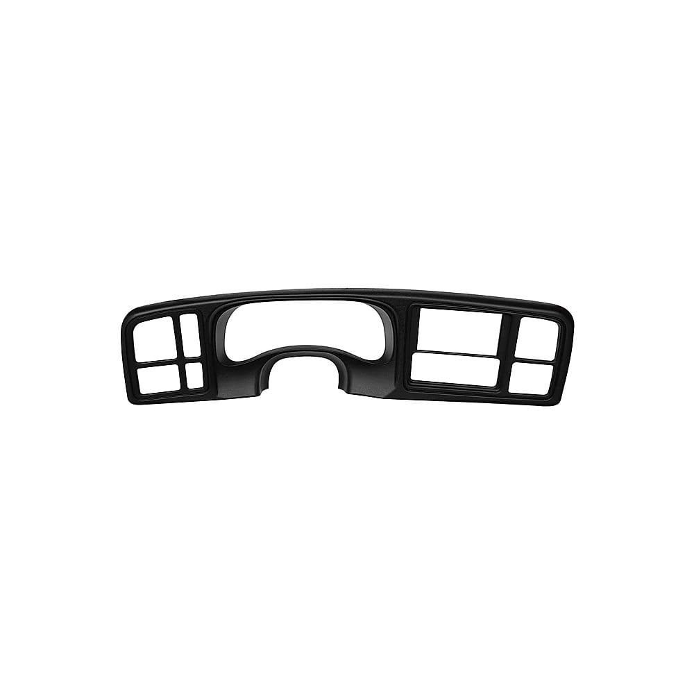 Metra GM truck dash panel installed in a Chevrolet Silverado dashboard