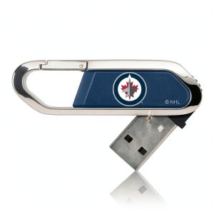 Winnipeg Jets Clip USB Flash Drive Fan Gear Storage Device-0