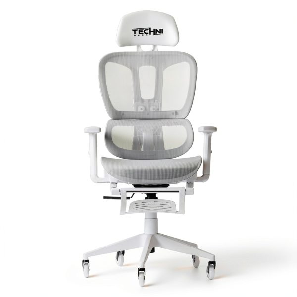 GOODSILO Ergonomic Mesh Gaming Chair Adjustable Footrest-10