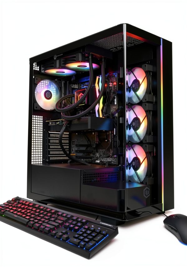 CyberPowerPC Gaming Desktop AMD Ryzen 7 32GB DDR5 RTX 5070-0