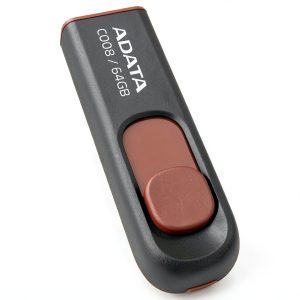 Pavo 64GB Retractable USB Drive Red Portable Storage-0