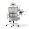 GOODSILO Ergonomic Mesh Gaming Chair Adjustable Footrest-2