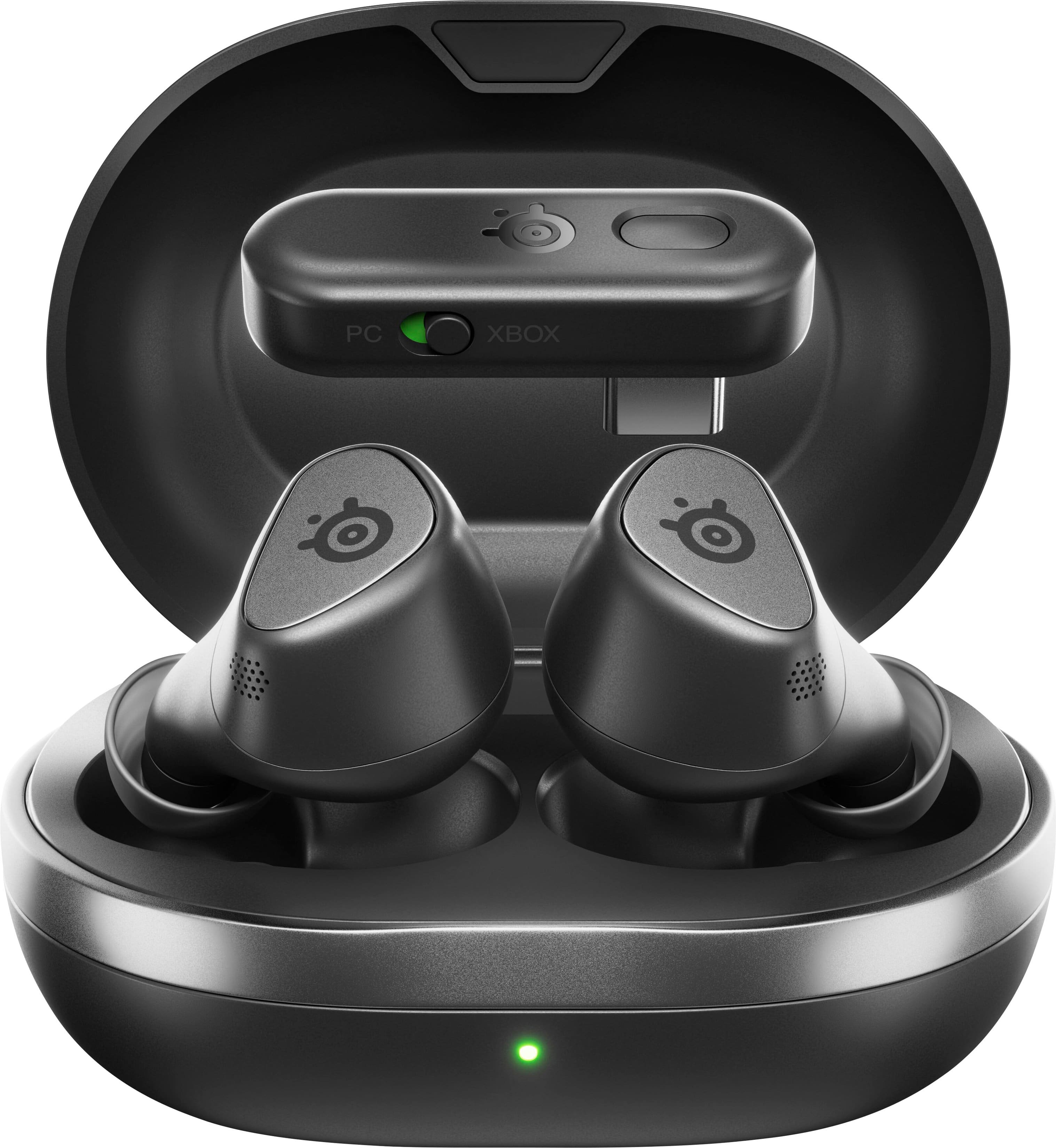 SteelSeries Arctis GameBuds showing wireless connectivity and design