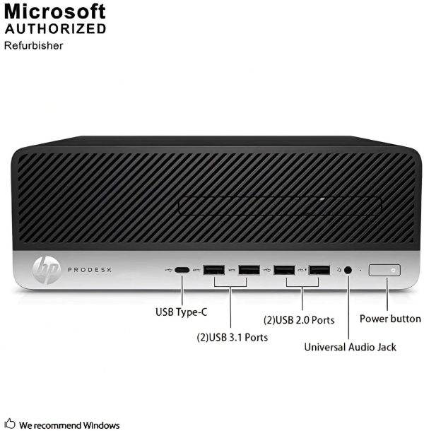 HP ProDesk 600 G3 SFF Desktop Intel i5 16GB RAM SSD-3