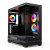 Rosewill ATX Mid Tower Case Black ARGB Fans Tempered Glass-1